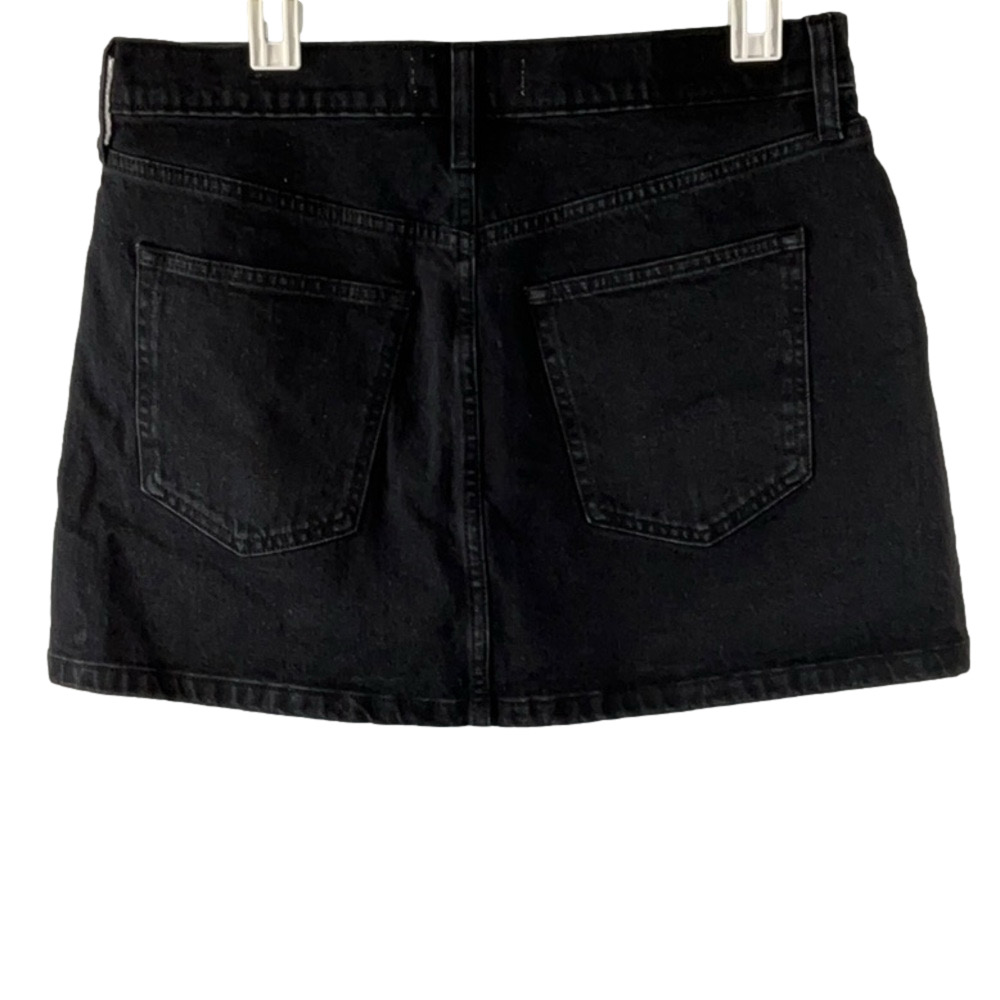 Abercrombie & Fitch Black Mini Skirt with Silver Details - Picture 3 of 5